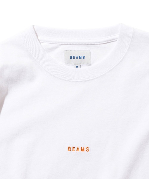 BEAMS(ビームス)の「BEAMS / ミニロゴ ロングスリーブ Tシャツ(Tシャツ/カットソー・メンズ・ホワイト/ブラック/グレー・SMALL/MEDIUM/LARGE/X-LARGE)」の4枚目の写真