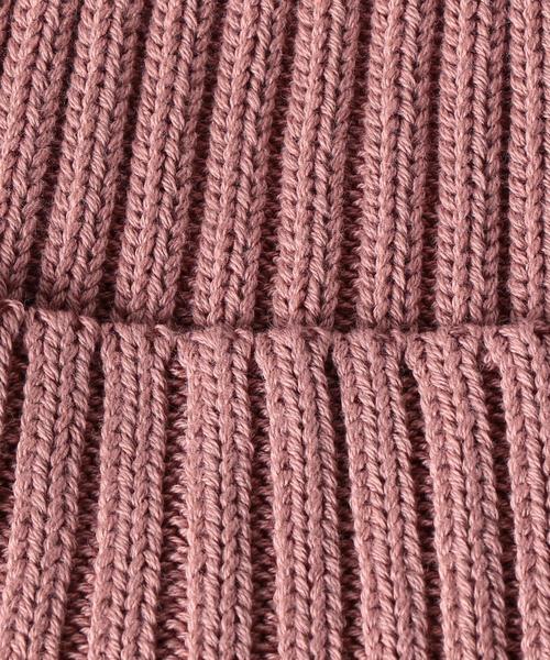 KIJIMA TAKAYUKI（キジマ　タカユキ）の「＜KIJIMA TAKAYUKI（キジマ タカユキ）＞ リブ ニット キャップ（ニットキャップ/ビーニー・メンズ・ピンク/コバルトブルー/ブラック・FREE）」の5枚目の写真