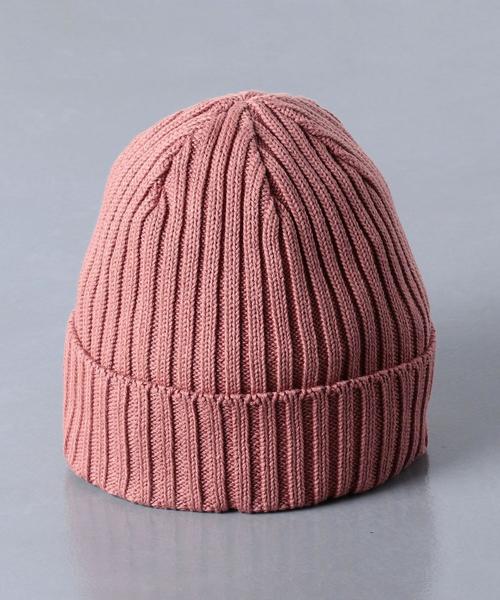 KIJIMA TAKAYUKI（キジマ　タカユキ）の「＜KIJIMA TAKAYUKI（キジマ タカユキ）＞ リブ ニット キャップ（ニットキャップ/ビーニー・メンズ・ピンク/コバルトブルー/ブラック・FREE）」の4枚目の写真