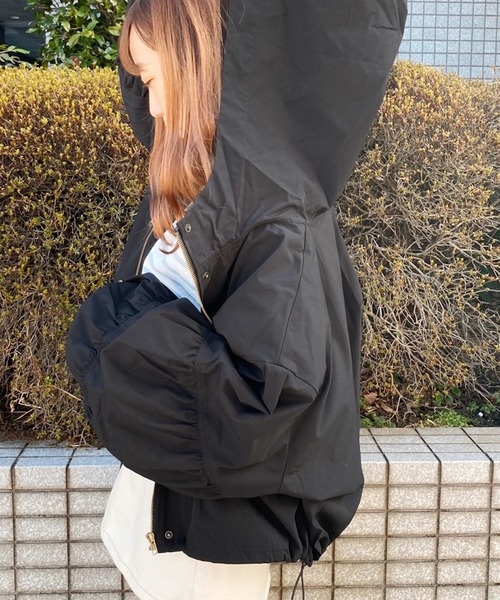 apres jour（アプレジュール）の「袖デザインマウンパ【ZOZOTOWN限定アイテム】（ブルゾン・レディース・ブラック/サックスブルー/ピンクベージュ/ライトベージュ・フリー）」の18枚目の写真