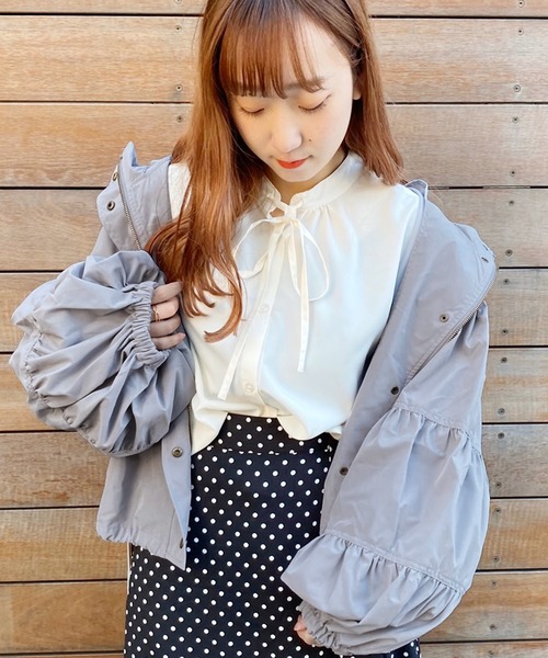 apres jour（アプレジュール）の「袖デザインマウンパ【ZOZOTOWN限定アイテム】（ブルゾン・レディース・ブラック/サックスブルー/ピンクベージュ/ライトベージュ・フリー）」の22枚目の写真