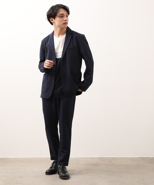 JUNRED(ジュンレッド)の「ウェーブワッフルカットジャケット(テーラードジャケット・メンズ・ブラック/ネイビー・LL/M/L)」の9枚目の写真