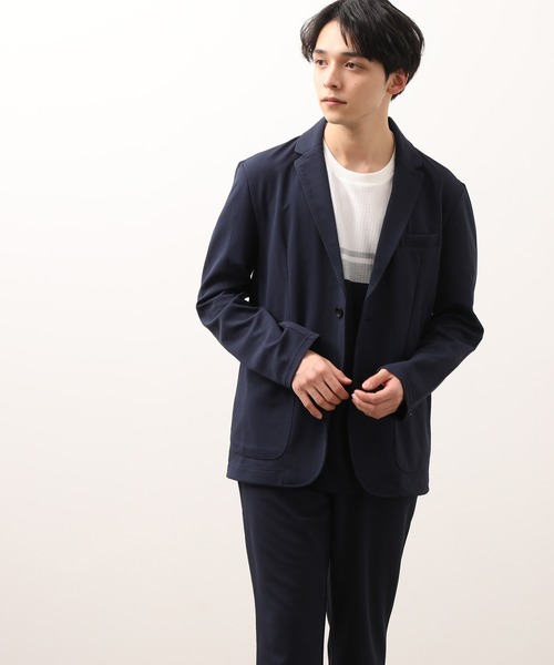 セール】ウェーブワッフルカットジャケット（テーラードジャケット