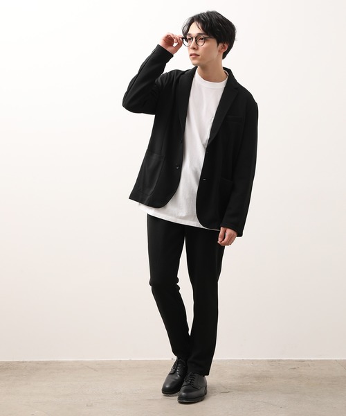 JUNRED(ジュンレッド)の「ウェーブワッフルカットジャケット(テーラードジャケット・メンズ・ブラック/ネイビー・LL/M/L)」の18枚目の写真