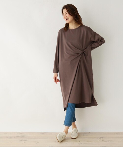 セール M Ll シルキーポンチねじりワンピース ワンピース Shoo La Rue シューラルー のファッション通販 Zozotown