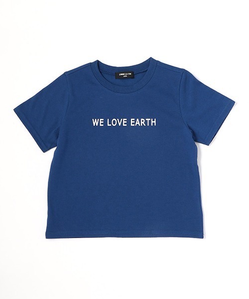 COMME CA ISM(コムサイズム)の「WE LOVE EARTH プリント半袖Tシャツ(Tシャツ/カットソー・キッズ・ホワイト/ブラック/ブルー/グリーン・110cm/120cm)」の4枚目の写真