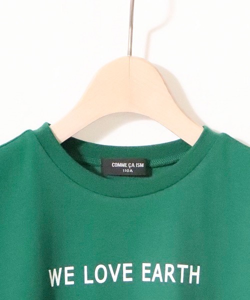COMME CA ISM(コムサイズム)の「WE LOVE EARTH プリント半袖Tシャツ(Tシャツ/カットソー・キッズ・ホワイト/ブラック/ブルー/グリーン・110cm/120cm)」の6枚目の写真