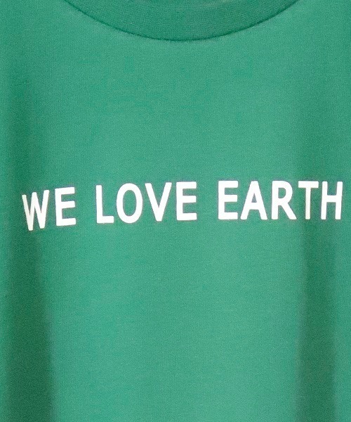 COMME CA ISM(コムサイズム)の「WE LOVE EARTH プリント半袖Tシャツ(Tシャツ/カットソー・キッズ・ホワイト/ブラック/ブルー/グリーン・110cm/120cm)」の9枚目の写真