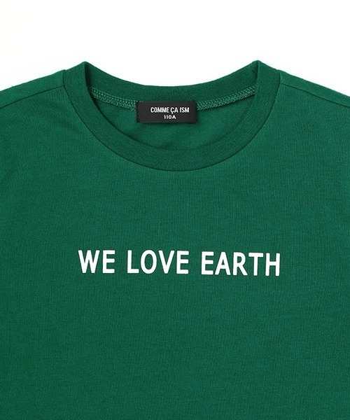 COMME CA ISM(コムサイズム)の「WE LOVE EARTH プリント半袖Tシャツ(Tシャツ/カットソー・キッズ・ホワイト/ブラック/ブルー/グリーン・110cm/120cm)」の13枚目の写真