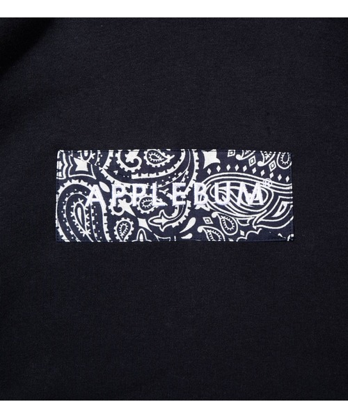 APPLEBUM(アップルバム)の「Bandanna Box Logo Sweat Parka(パーカー・メンズ・ネイビー・MEDIUM/LARGE/X-LARGE/XX-LARGE/SMALL)」の3枚目の写真