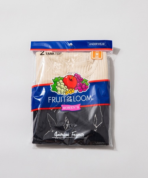 FRUIT OF THE LOOM（フルーツオブザルーム）の「30/綿100%リブタンクトップ２pパック / シンプル / ２点セット（タンクトップ・レディース・ベージュ/アイボリー・S/M）」の5枚目の写真