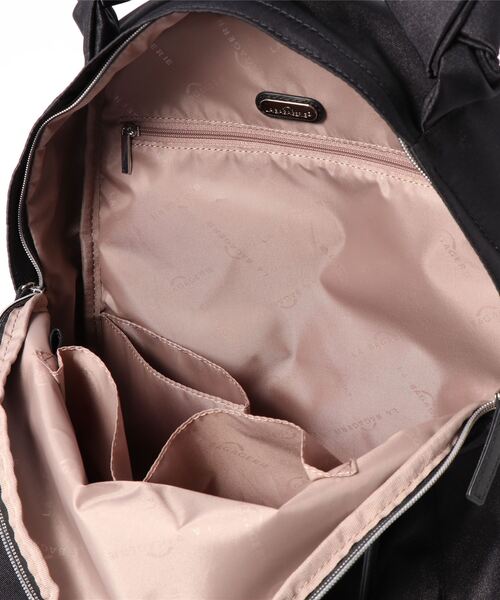 LA BAGAGERIE（ラバガジェリー）の「【復刻リニューアル】リボン持ち手リュックサック（バックパック/リュック・レディース・ブラック/グレー/ベージュ/ネイビー/シルバー・FREE）」の11枚目の写真