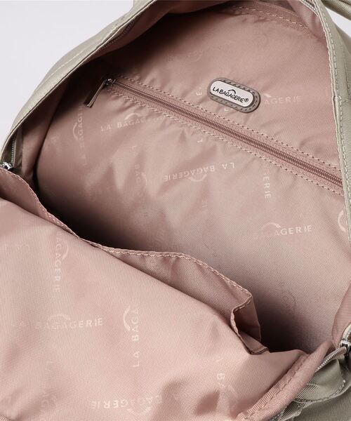 LA BAGAGERIE（ラバガジェリー）の「【復刻リニューアル】リボン持ち手リュックサック（バックパック/リュック・レディース・ブラック/グレー/ベージュ/ネイビー/シルバー・FREE）」の12枚目の写真
