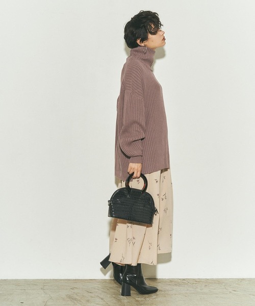 titivate（ティティベイト）の「ｽﾘｯﾄﾃﾞｻﾞｲﾝﾆｯﾄ（ニット/セーター・レディース・ライトグレー/ブラック/ブルー/パープル系その他/ライトベージュ/チャコール・S/M）」の19枚目の写真