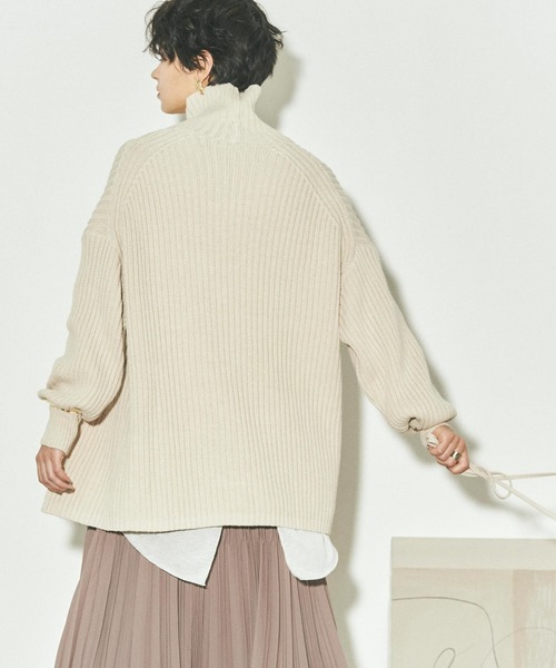 titivate（ティティベイト）の「ｽﾘｯﾄﾃﾞｻﾞｲﾝﾆｯﾄ（ニット/セーター・レディース・ライトグレー/ブラック/ブルー/パープル系その他/ライトベージュ/チャコール・S/M）」の16枚目の写真