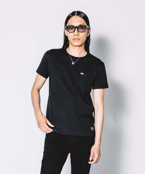 CRIMIE(クライミー)の「SHORT SLEEVE BOX LOGO POCKET T SHIRT(Tシャツ/カットソー・メンズ・ホワイト/ブラック・S/M/L/XL/XXL)」の2枚目の写真