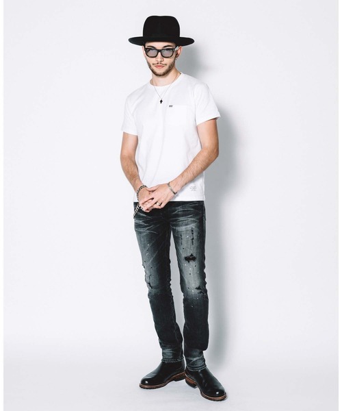 CRIMIE(クライミー)の「SHORT SLEEVE BOX LOGO POCKET T SHIRT(Tシャツ/カットソー・メンズ・ホワイト/ブラック・S/M/L/XL/XXL)」の6枚目の写真