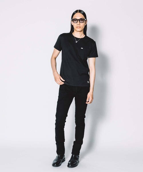 CRIMIE(クライミー)の「SHORT SLEEVE BOX LOGO POCKET T SHIRT(Tシャツ/カットソー・メンズ・ホワイト/ブラック・S/M/L/XL/XXL)」の5枚目の写真