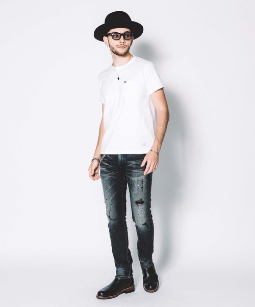 CRIMIE(クライミー)の「SHORT SLEEVE BOX LOGO POCKET T SHIRT(Tシャツ/カットソー・メンズ・ホワイト/ブラック・S/M/L/XL/XXL)」の20枚目の写真