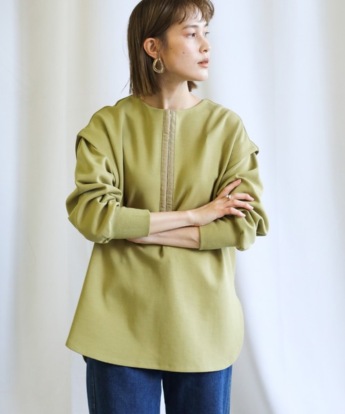 select MOCA(セレクトモカ)の「2021 SS フロントホックダンボールニットプルオーバー(Tシャツ/カットソー・レディース・ブラウン/ライトカーキ/ライトベージュ/チャコール・FREE)」の18枚目の写真