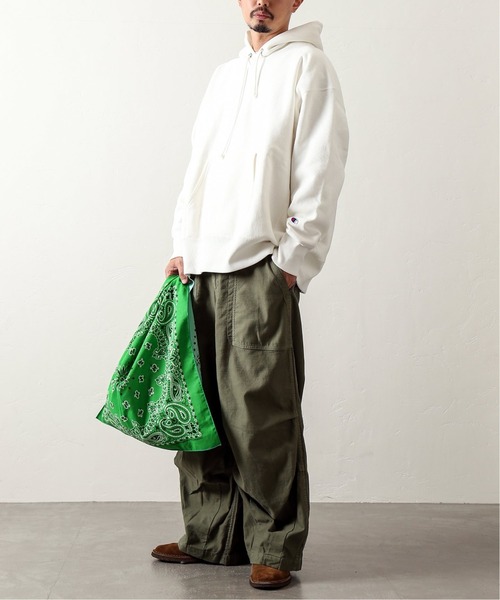 HAV-A-HANK（ハバハンク ）の「【 HAV-A-HANKfor relume / ハバハンク】別注バンダナバック（トートバッグ・メンズ・ブラック/ブラウン/グリーン/ネイビー/パープル/イエロー・FREE）」の3枚目の写真