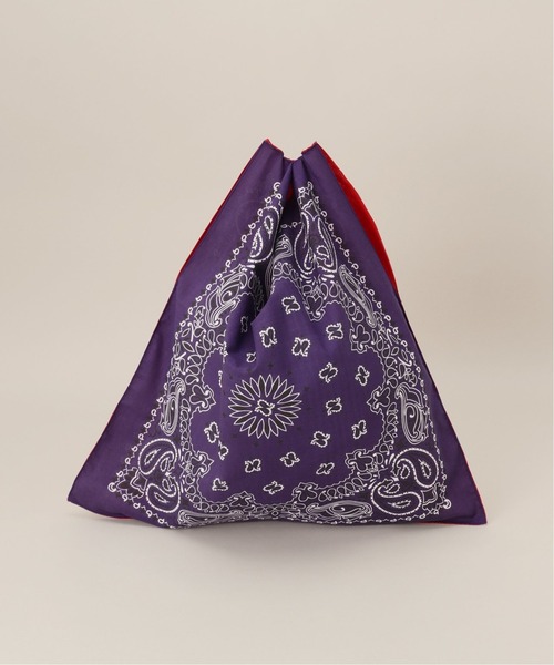 HAV-A-HANK（ハバハンク ）の「【 HAV-A-HANKfor relume / ハバハンク】別注バンダナバック（トートバッグ・メンズ・ブラック/ブラウン/グリーン/ネイビー/パープル/イエロー・FREE）」の13枚目の写真