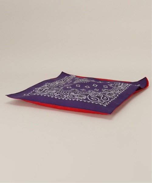 HAV-A-HANK（ハバハンク ）の「【 HAV-A-HANKfor relume / ハバハンク】別注バンダナバック（トートバッグ・メンズ・ブラック/ブラウン/グリーン/ネイビー/パープル/イエロー・FREE）」の16枚目の写真