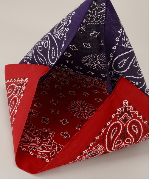 HAV-A-HANK（ハバハンク ）の「【 HAV-A-HANKfor relume / ハバハンク】別注バンダナバック（トートバッグ・メンズ・ブラック/ブラウン/グリーン/ネイビー/パープル/イエロー・FREE）」の17枚目の写真