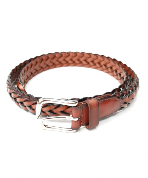 ADMIX/ATELIER SAB MEN（アドミックスアトリエサブメン）の「再生皮革 メッシュ レザー ベルト（ベルト・メンズ・ブラック/ブラウン/キャメル/トリコロール/ネイビー・FREE）」の4枚目の写真