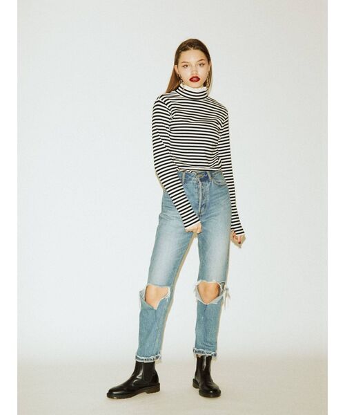 jouetie(ジュエティ)の「ハイネックトップス(Tシャツ/カットソー・レディース・ブラック/グリーン/ライトブルー/その他1・MEDIUM)」の7枚目の写真