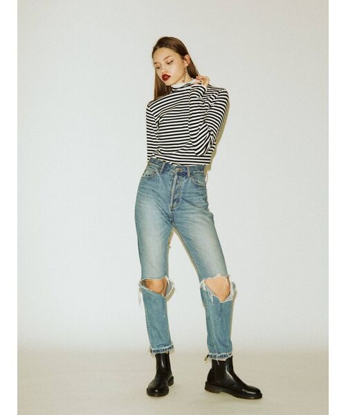 jouetie(ジュエティ)の「ハイネックトップス(Tシャツ/カットソー・レディース・ブラック/グリーン/ライトブルー/その他1・MEDIUM)」の8枚目の写真