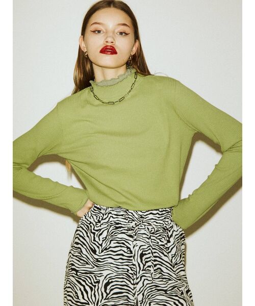 jouetie(ジュエティ)の「ハイネックトップス(Tシャツ/カットソー・レディース・ブラック/グリーン/ライトブルー/その他1・MEDIUM)」の14枚目の写真