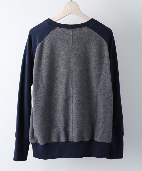 sakayori（サカヨリ）の「【sakayori.】スウェット裏毛リバーシブルプルオーバー（スウェット・レディース・チャコールグレー/ホワイト・38）」の4枚目の写真