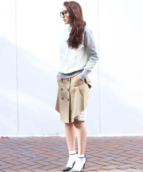 sakayori（サカヨリ）の「【sakayori.】スウェット裏毛リバーシブルプルオーバー（スウェット・レディース・チャコールグレー/ホワイト・38）」の3枚目の写真