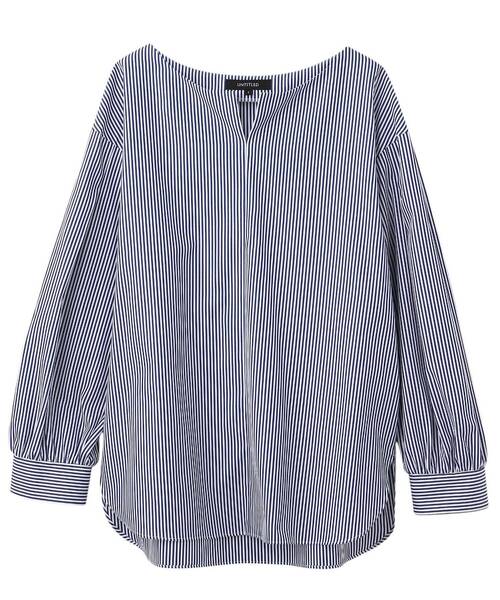 【超美品】アンタイトル パフスリーブ デザイン袖 Tブラウス とろみ 光沢 楽天市場】【アウトレットセール】 返品交換不可 配色