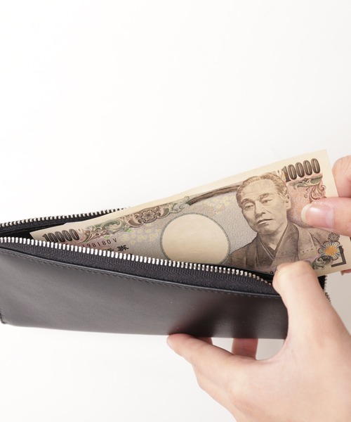 mieno（ミエノ）の「[mieno]牛革レザーL字ファスナー長財布（財布・レディース・ブラック/ダークブラウン/パープル/レッド/ブルー/グリーン/ウッド/マスタード/キャメル/ピンク系その他/イエロー系その他/ベージュ系その他・FREE）」の20枚目の写真