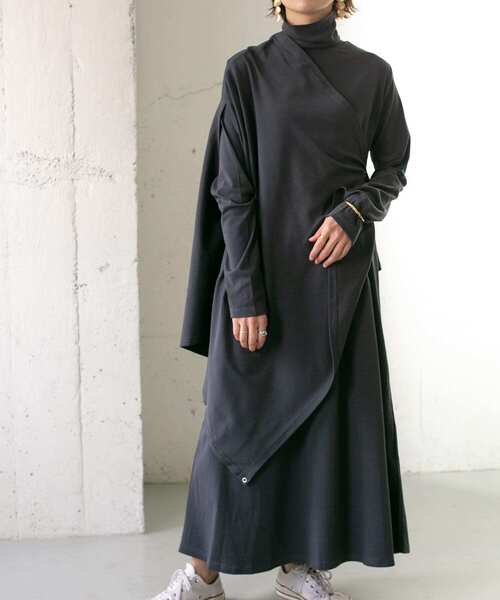 KBF（ケイビーエフ）の「マルチWAYアンサンブルワンピース（ワンピース・レディース・ブルー/チャコールグレー/アイボリー・ONE）」の3枚目の写真