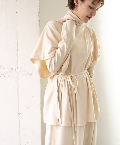 KBF（ケイビーエフ）の「マルチWAYアンサンブルワンピース（ワンピース・レディース・ブルー/チャコールグレー/アイボリー・ONE）」の2枚目の写真