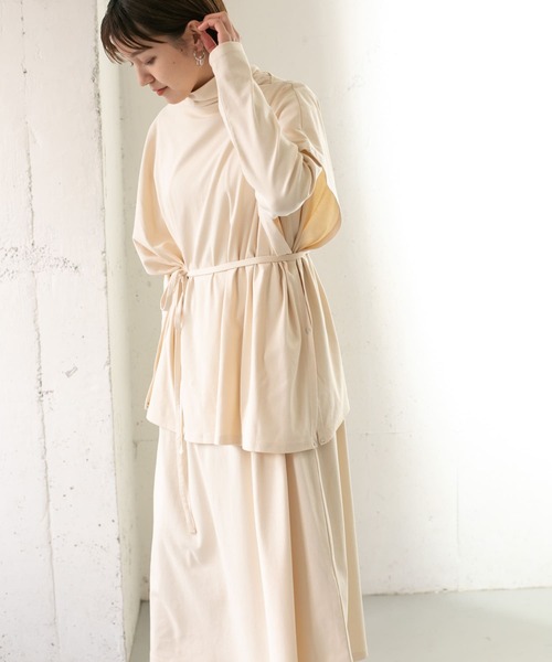 KBF（ケイビーエフ）の「マルチWAYアンサンブルワンピース（ワンピース・レディース・ブルー/チャコールグレー/アイボリー・ONE）」の6枚目の写真