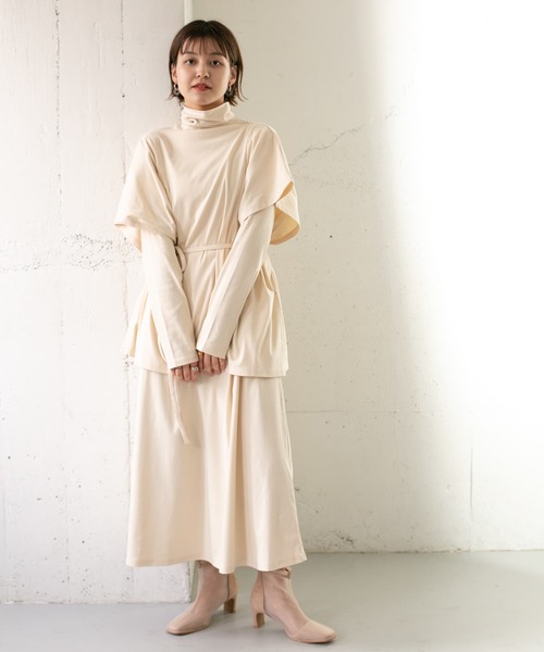 KBF（ケイビーエフ）の「マルチWAYアンサンブルワンピース（ワンピース・レディース・ブルー/チャコールグレー/アイボリー・ONE）」の12枚目の写真