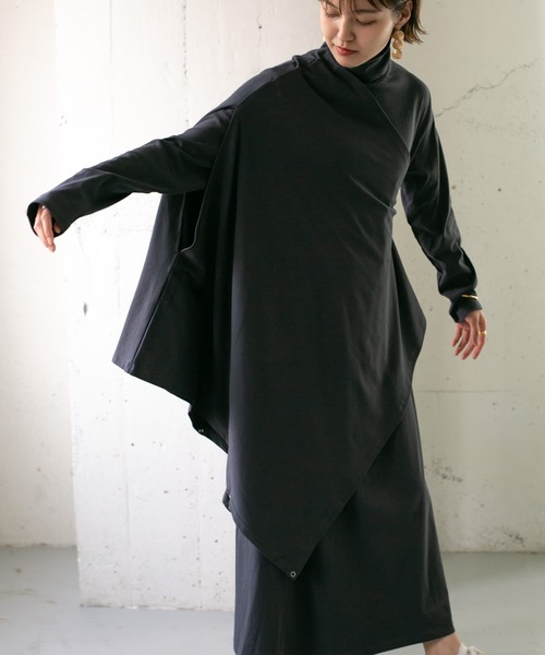 KBF（ケイビーエフ）の「マルチWAYアンサンブルワンピース（ワンピース・レディース・ブルー/チャコールグレー/アイボリー・ONE）」の15枚目の写真