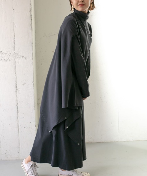 KBF（ケイビーエフ）の「マルチWAYアンサンブルワンピース（ワンピース・レディース・ブルー/チャコールグレー/アイボリー・ONE）」の14枚目の写真