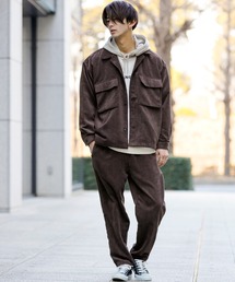 太コーデュロイ CPOジャケット シェフパンツ セットアップ（上下セット）