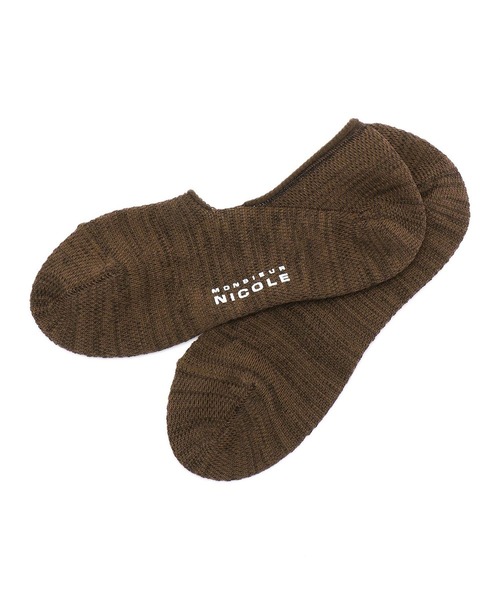 MONSIEUR NICOLE（ムッシュニコル）の「カノコステップインソックス（ソックス/靴下・メンズ・グレー/ブラック/ネイビー/ブラウン/ブルー・FREE）」の4枚目の写真