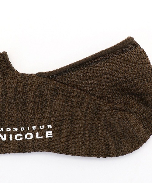 MONSIEUR NICOLE（ムッシュニコル）の「カノコステップインソックス（ソックス/靴下・メンズ・グレー/ブラック/ネイビー/ブラウン/ブルー・FREE）」の8枚目の写真
