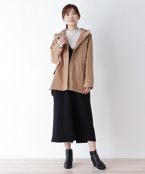 pink adobe（ピンクアドベ）の「◆【M-LL/撥水加工】ツイルマウンテンパーカー（ブルゾン・レディース・カーキ/ネイビー/キャメル・38/42/40）」の5枚目の写真