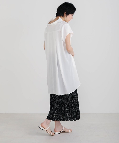 Bou Jeloud（ブージュルード）の「アートフラワープリーツスカート（スカート・レディース・ブラック/ベージュ/ブルー・FREE）」の16枚目の写真