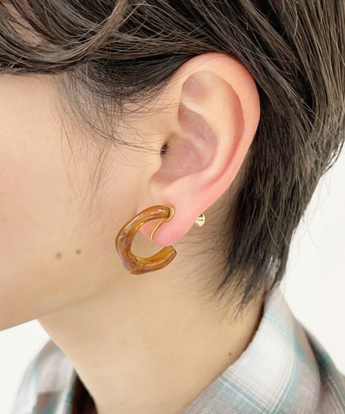 kutir(クティール)の「アソートマーブルイヤリング(イヤリング・レディース・A/B/C/D/E/F/G/H/I/J・FREE)」の3枚目の写真