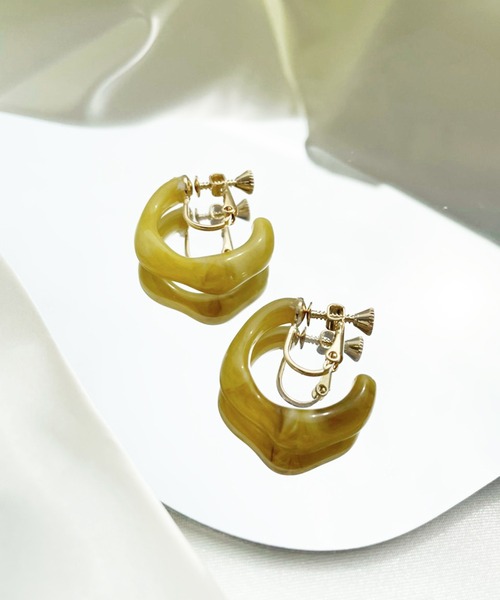 kutir(クティール)の「アソートマーブルイヤリング(イヤリング・レディース・A/B/C/D/E/F/G/H/I/J・FREE)」の4枚目の写真