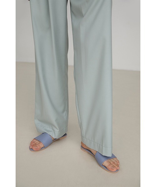 UNSPOKEN（アンスポクン）の「【UNSPOKEN】Mint green slacks pants FAZ19299chw（スラックス・レディース・ライトグリーン・L/M/S）」の3枚目の写真